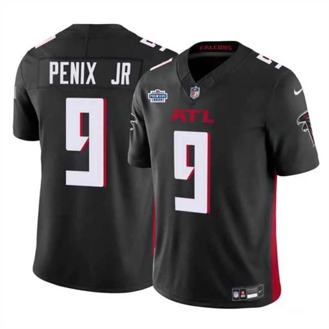 Men & Women & Youth Atlanta Falcons #9 Michael Penix Jr Black 2024 With Draft Patch F.U.S.E Vapor Untouchable Limited Stitched Jersey,We sell and wholesale Men & Women & Youth Atlanta Falcons #9 Michael Penix Jr Black 2024 With Draft Patch F.U.S.E Vapor Untouchable Limited Stitched Jersey on line form chian!